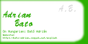 adrian bato business card